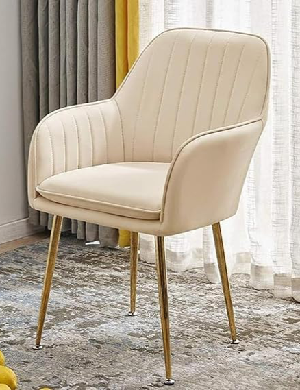  Luxurious Dining/Accent Chairs with Metal Legs Engineered Metal